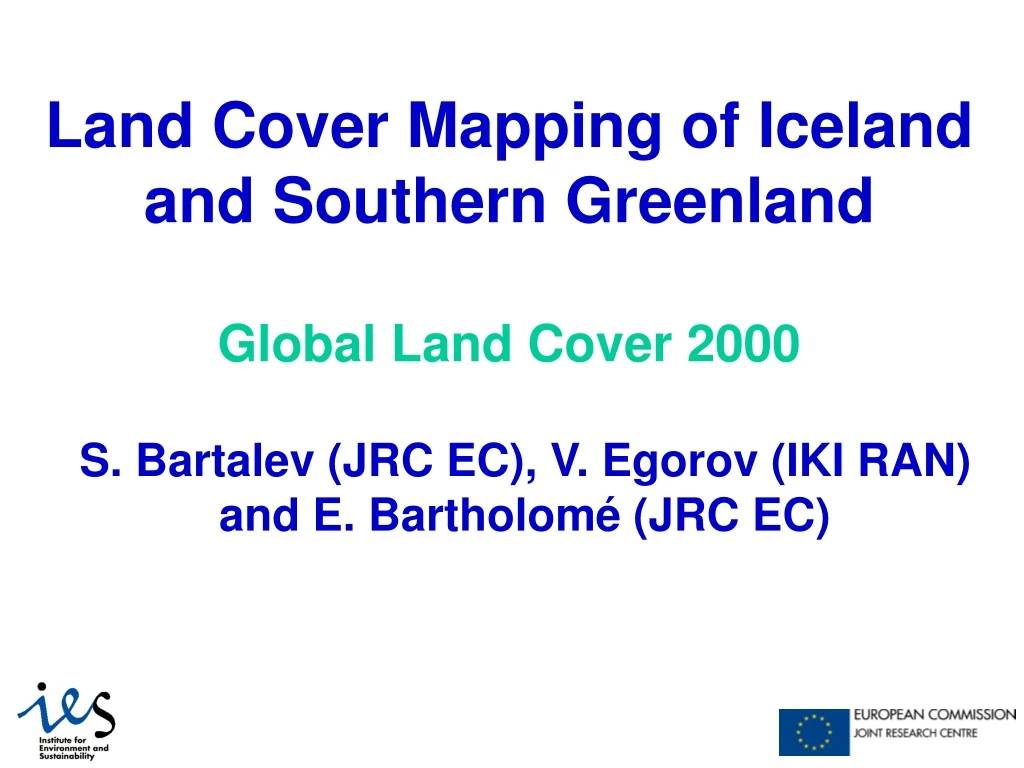 land cover mapping of iceland and southern