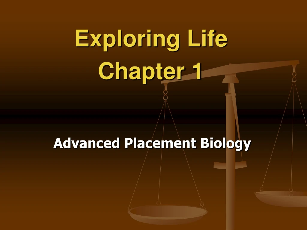 exploring life chapter 1