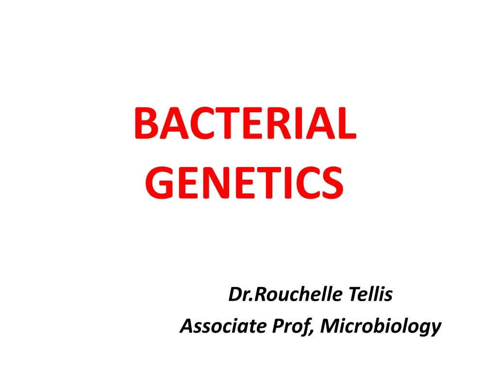 bacterial genetics