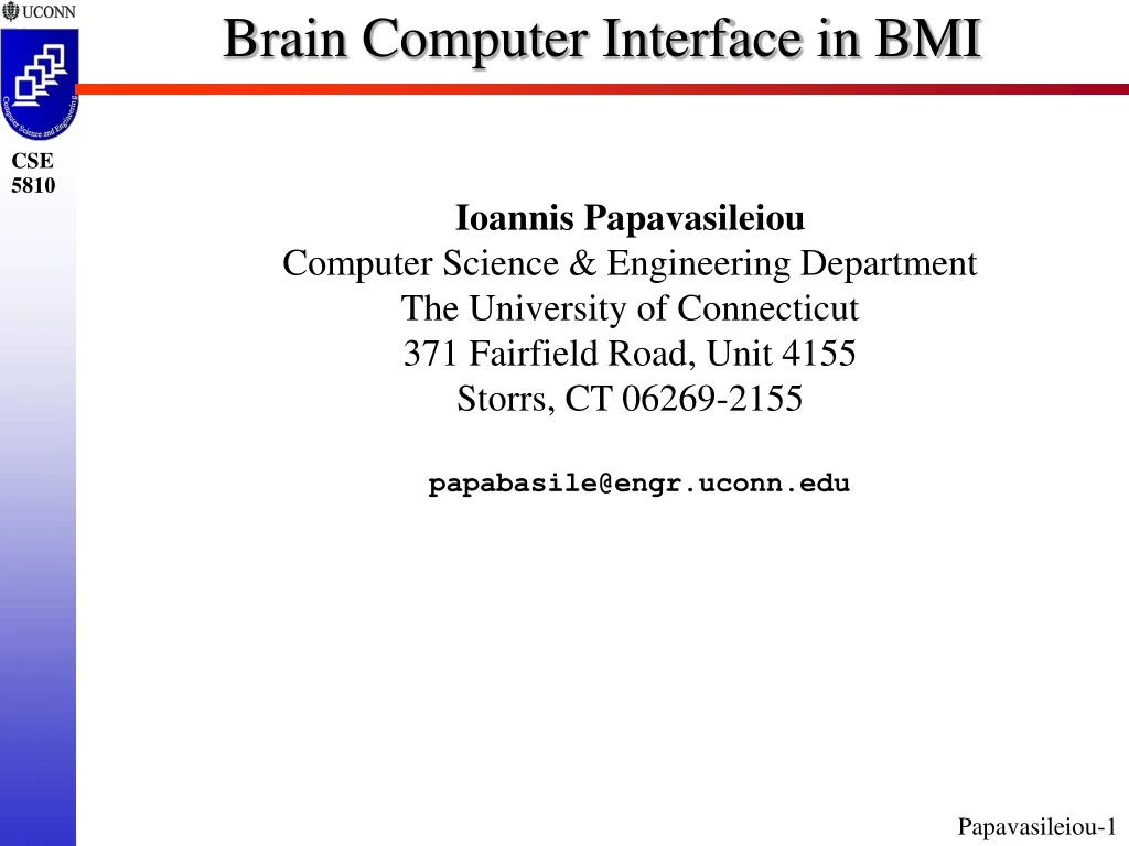 brain computer interface in bmi