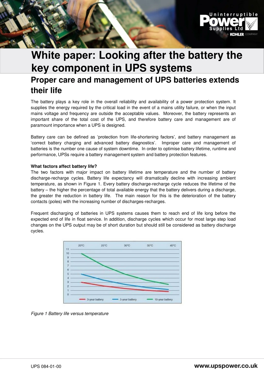 white paper looking after the battery