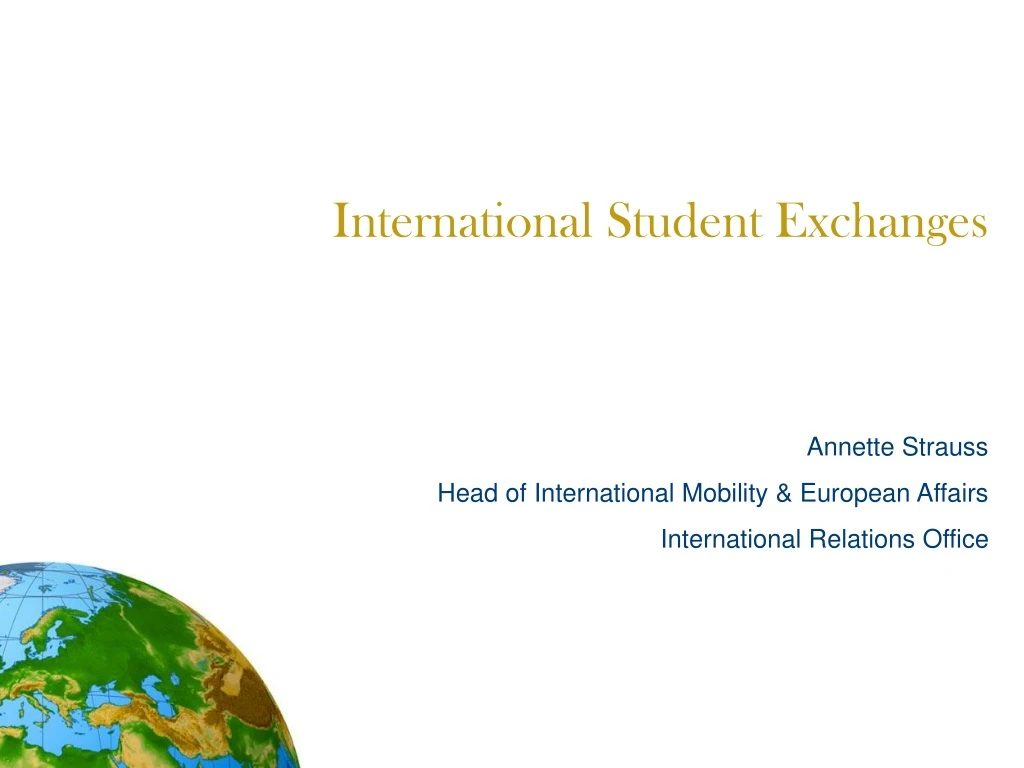 international student exchanges