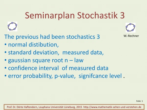 Seminarplan Stochastik 3