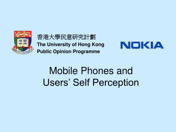 Mobile Phones and Users’ Self Perception