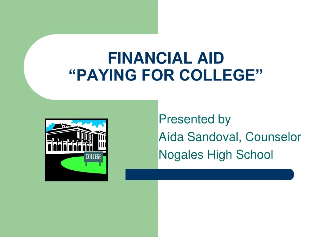 financial aid paying for college