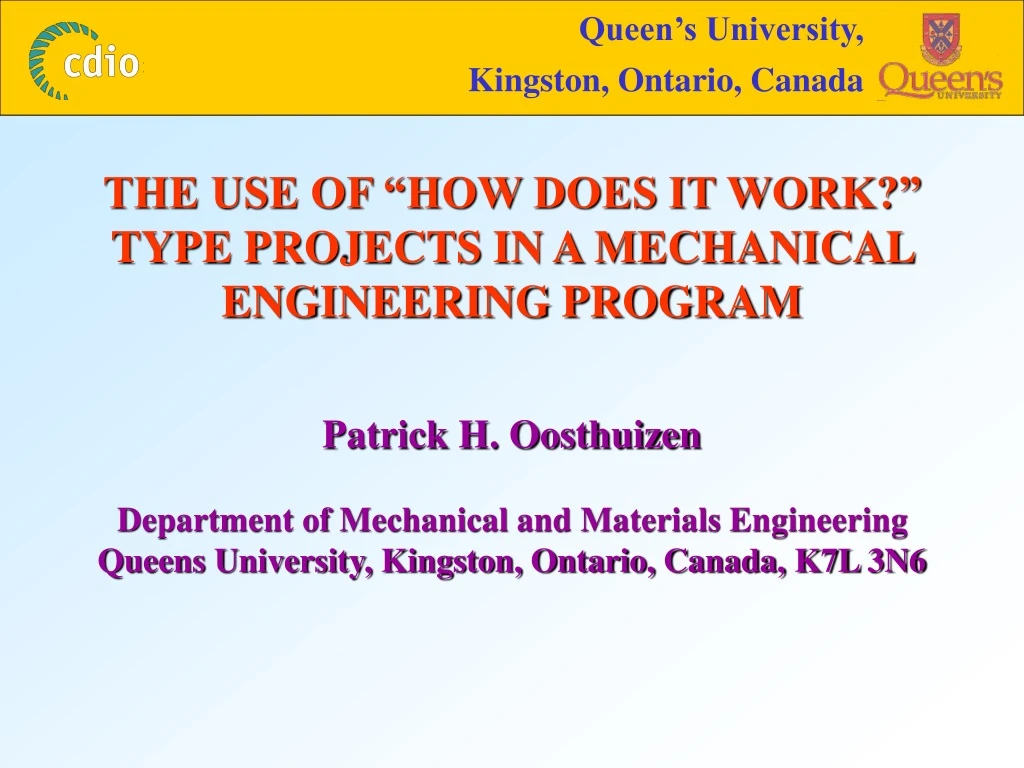 queen s university kingston ontario canada