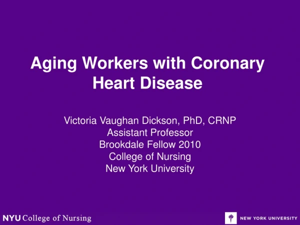 Aging Workers with Coronary Heart Disease