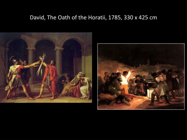 David, The Oath of the Horatii, 1785, 330 x 425 cm