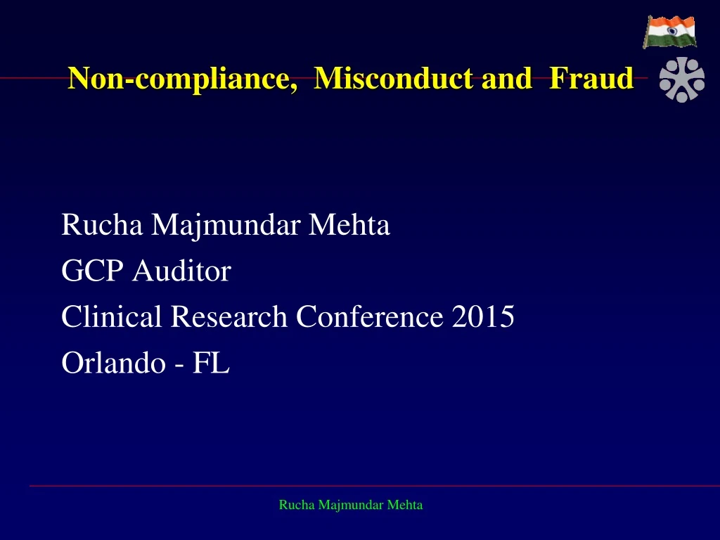 non compliance misconduct and fraud
