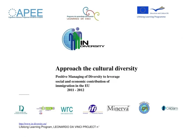 Approach the cultural diversity  Positive Managing of Diversity to leverage