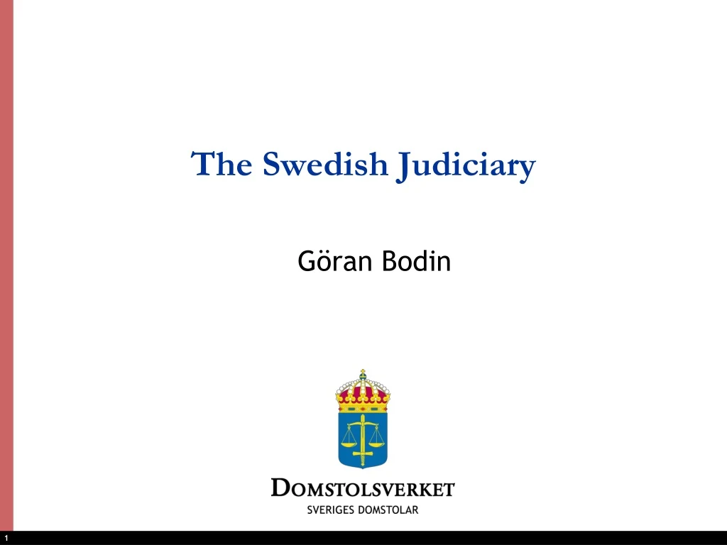 the swedish judiciary