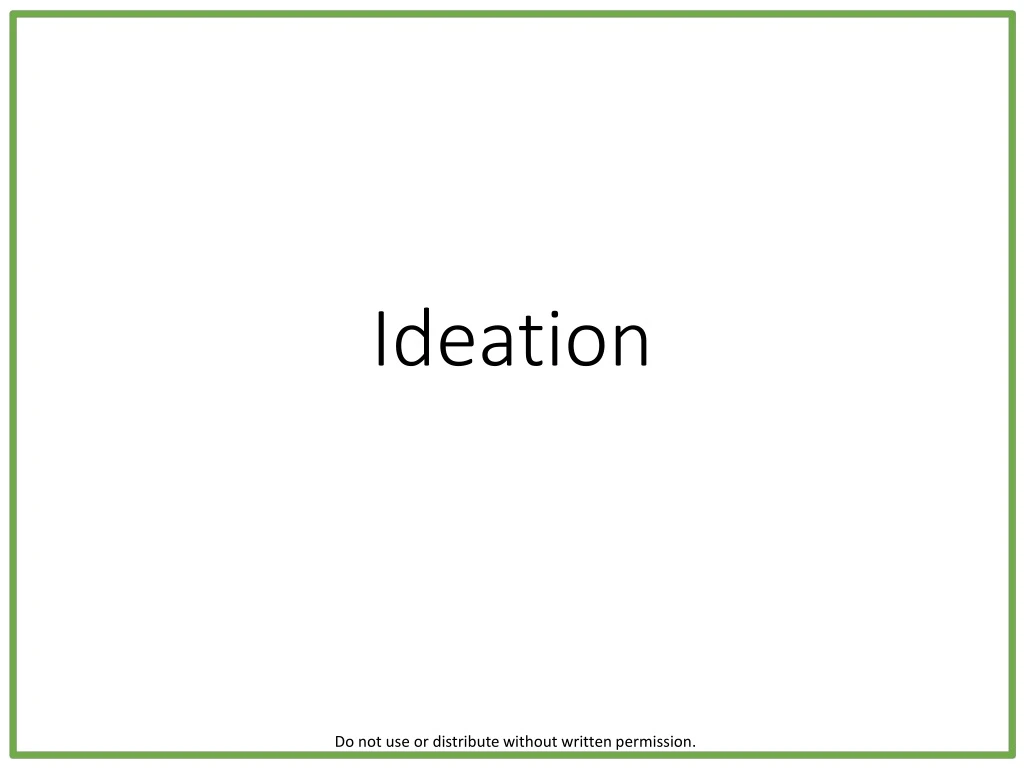 ideation