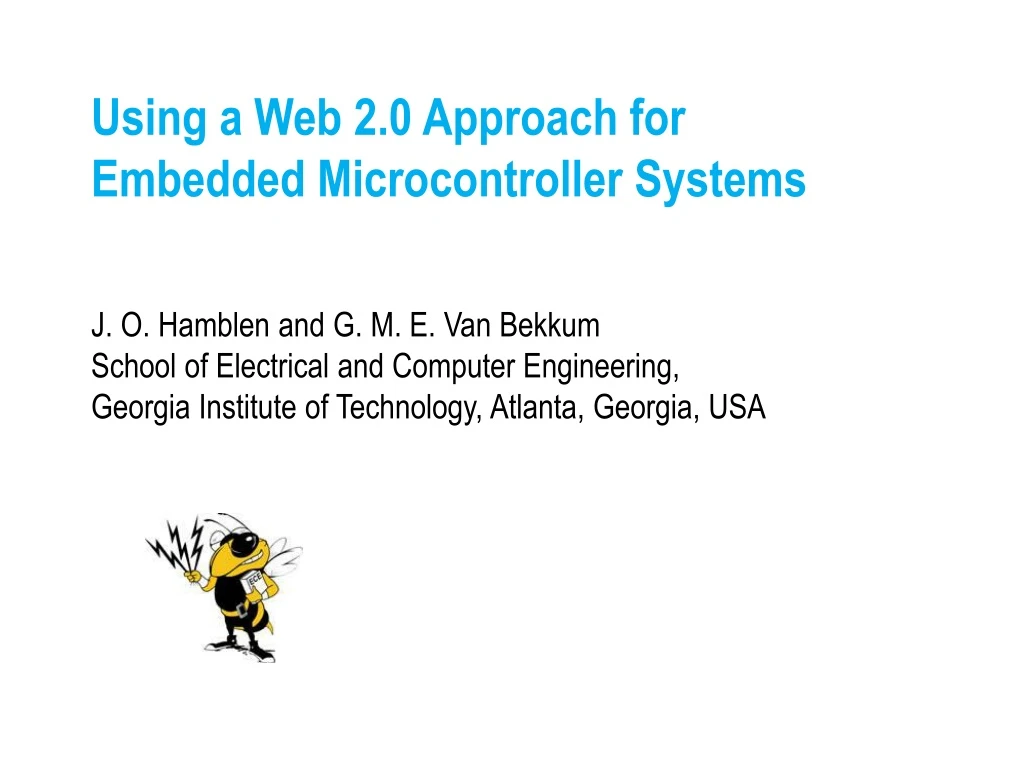 using a web 2 0 approach for embedded