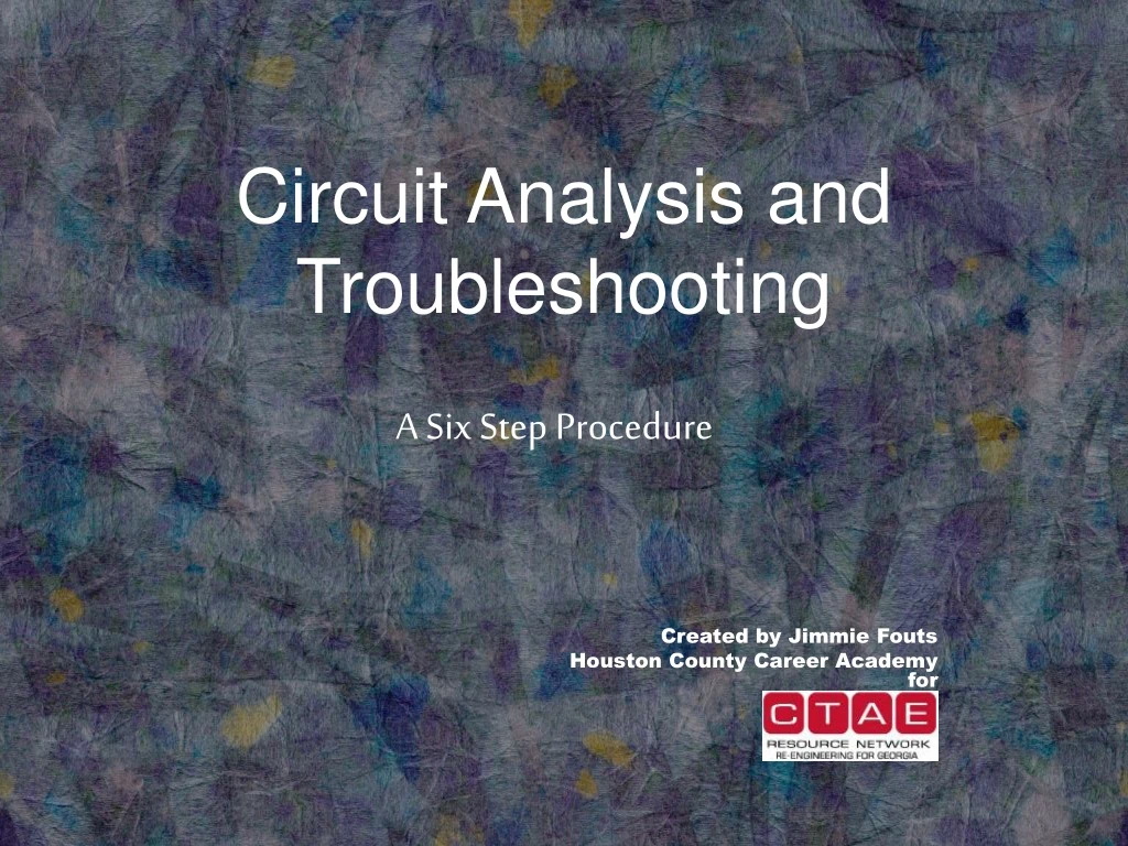 circuit analysis and troubleshooting