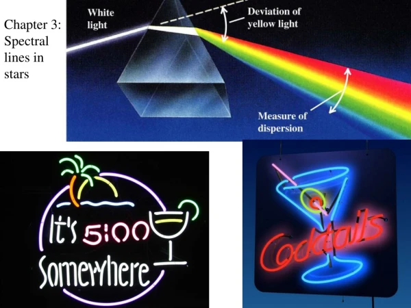 Chapter 3: Spectral lines in stars