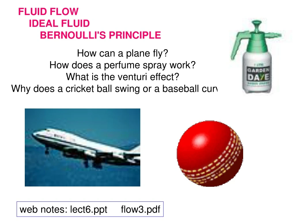 fluid flow ideal fluid bernoulli s principle