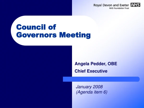 Council of Governors Meeting