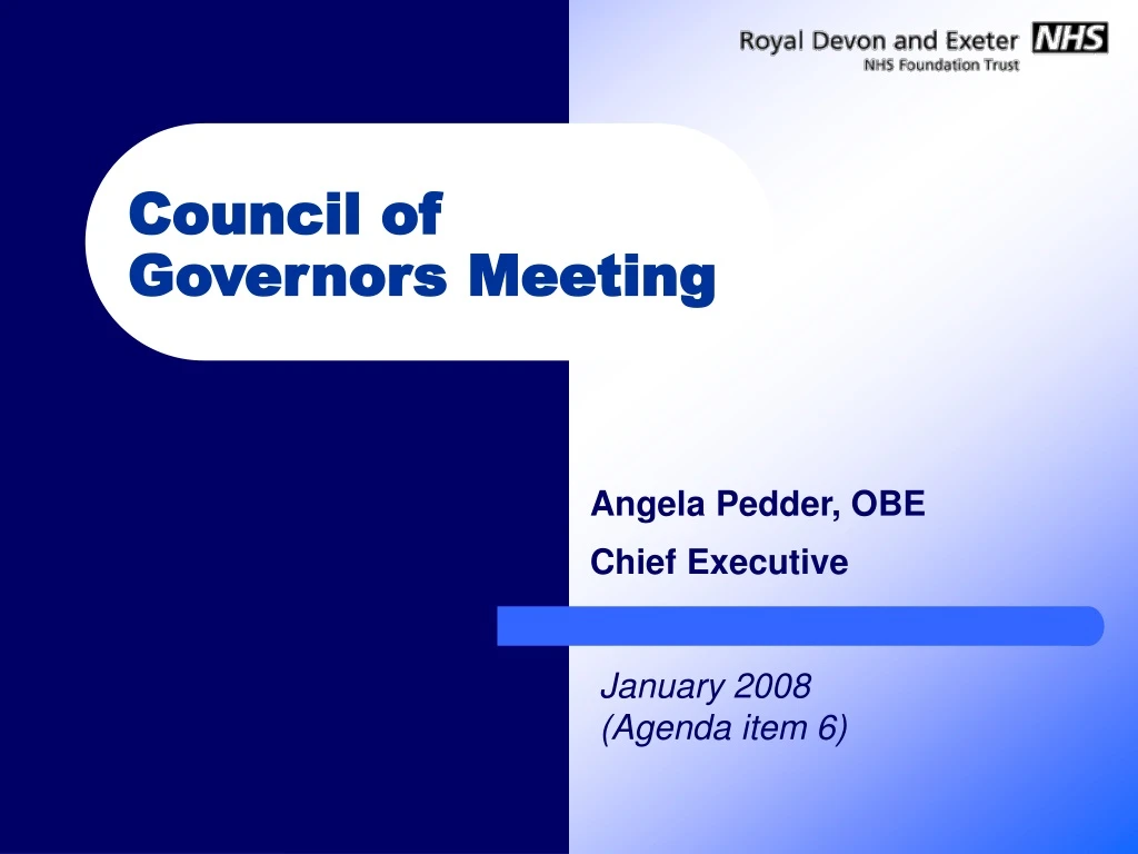 council of governors meeting