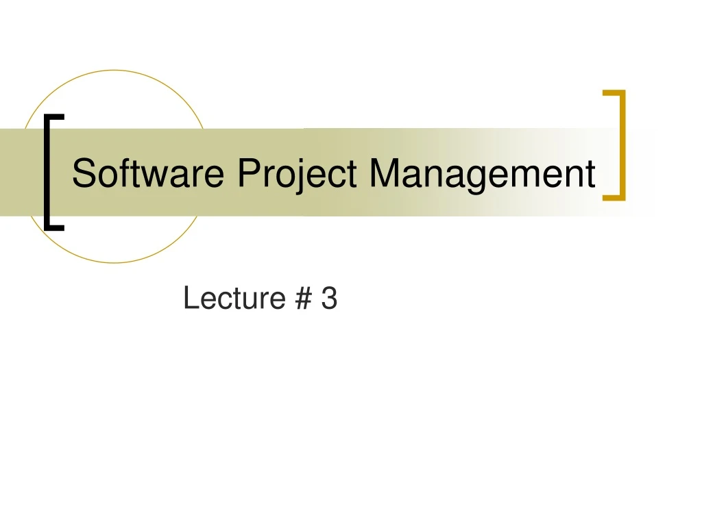 software project management