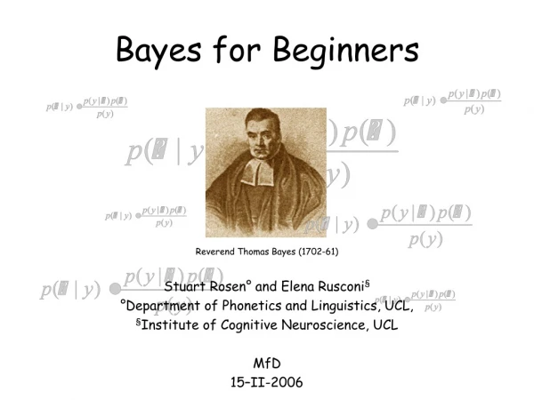 Bayes for Beginners