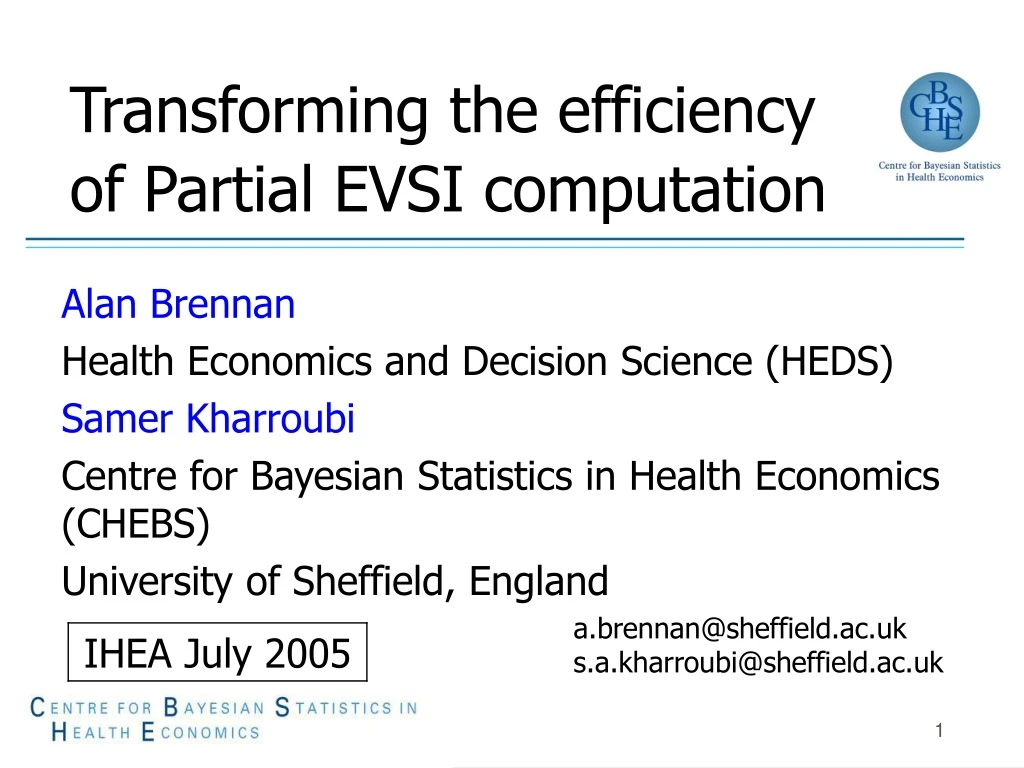 transforming the efficiency of partial evsi computation