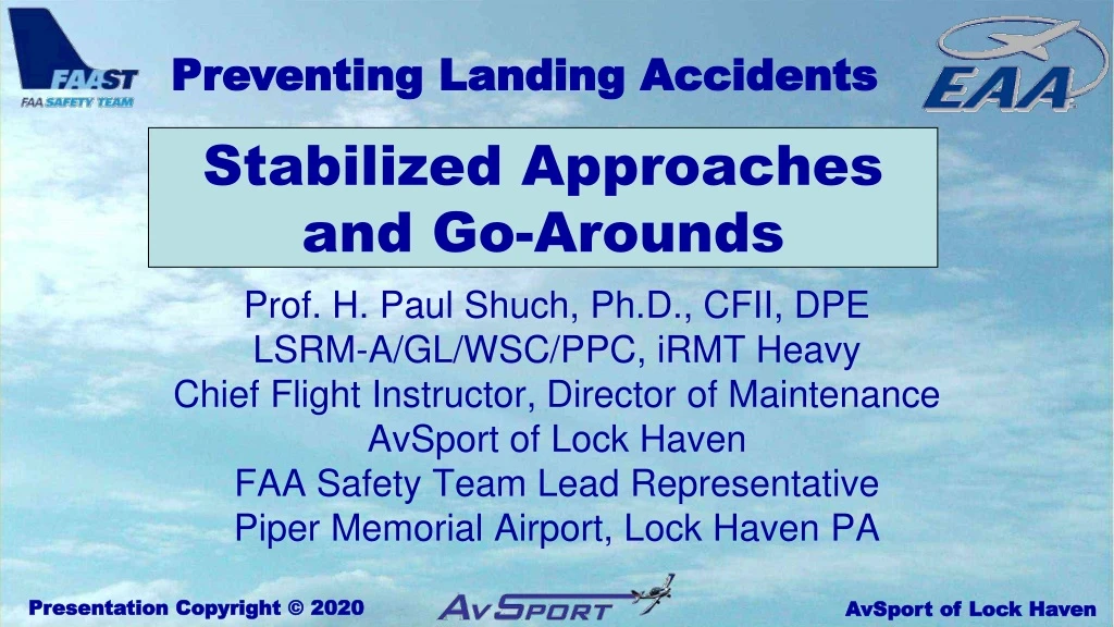 stabilized approaches and go arounds