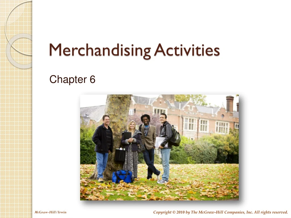 merchandising activities