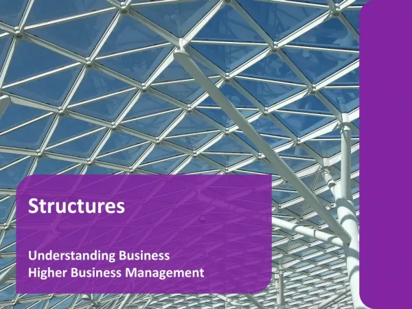 Structures Understanding Business Higher Business Management