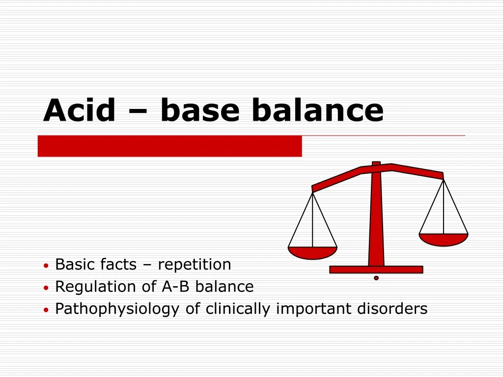 acid base balance