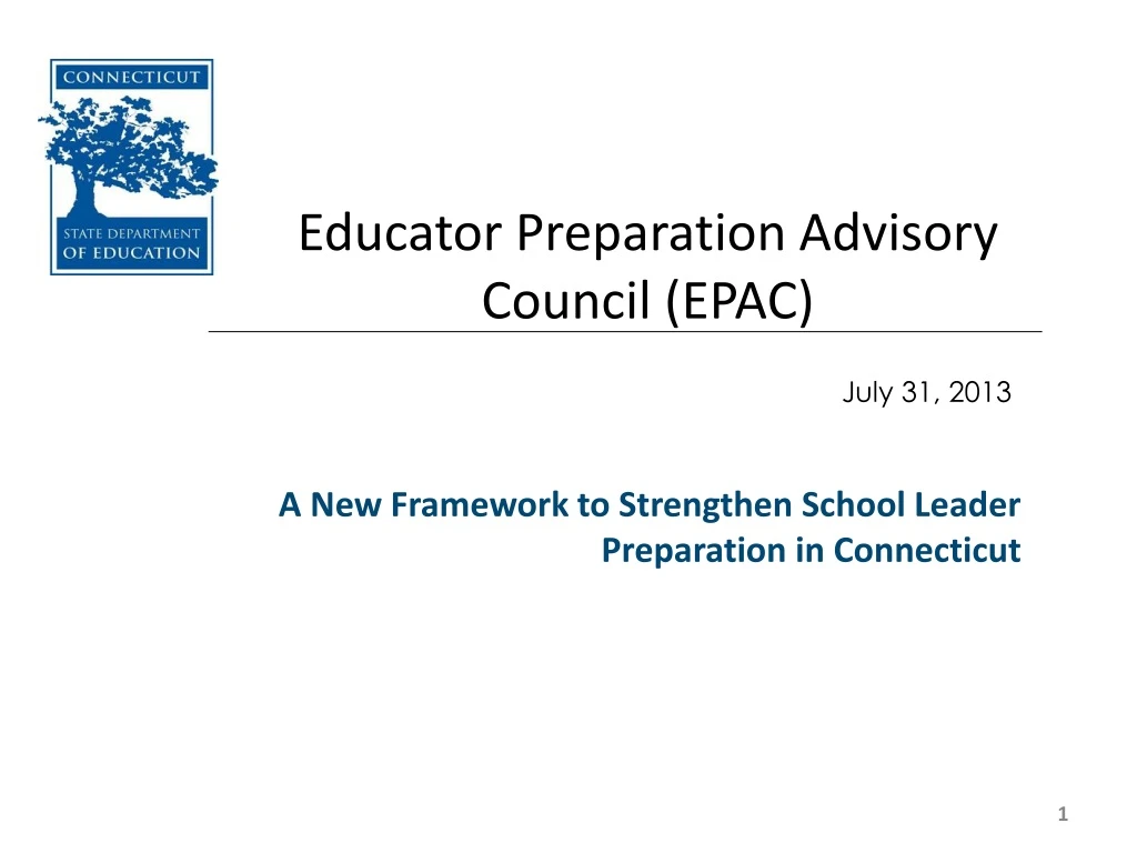 educator preparation advisory council epac
