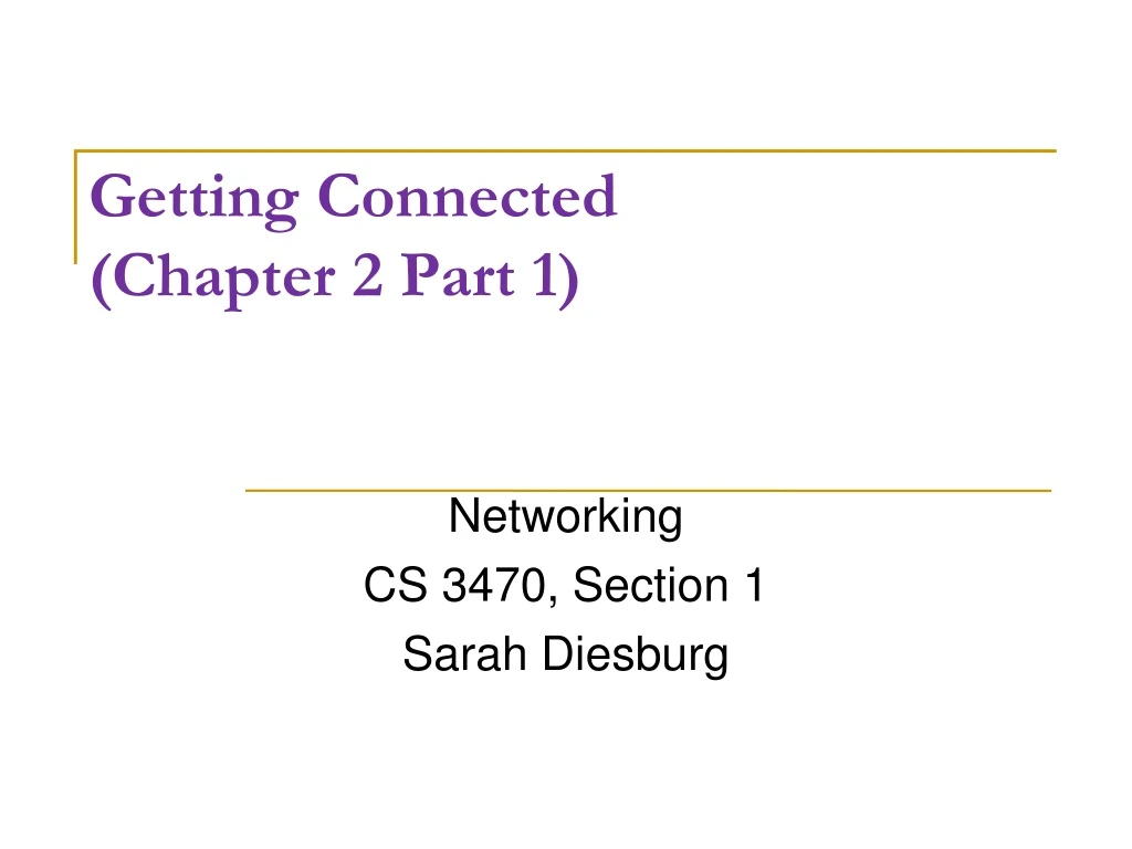 getting connected chapter 2 part 1