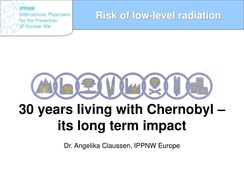 risk of low level radiation