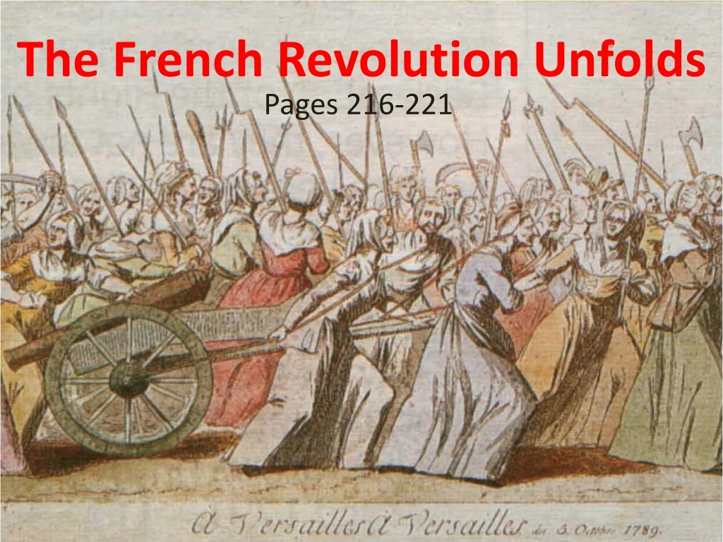 the french revolution unfolds