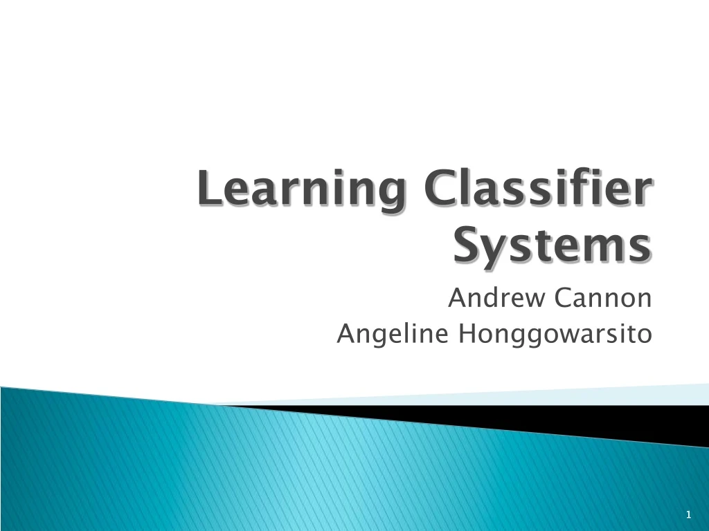 learning classifier systems