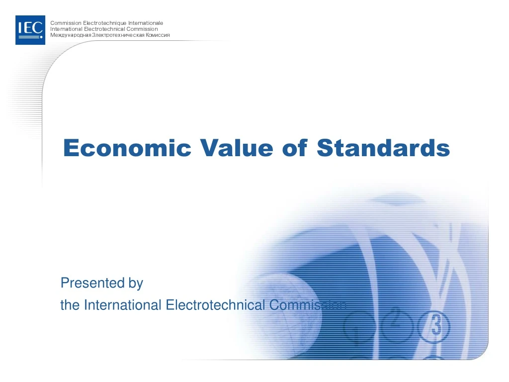 economic value of standards