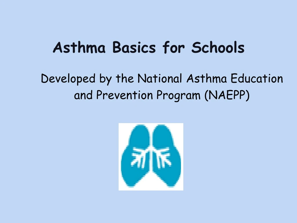 asthma basics for schools