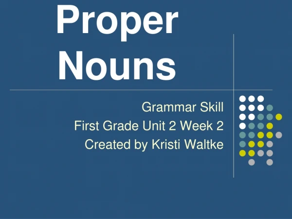 Proper  Nouns