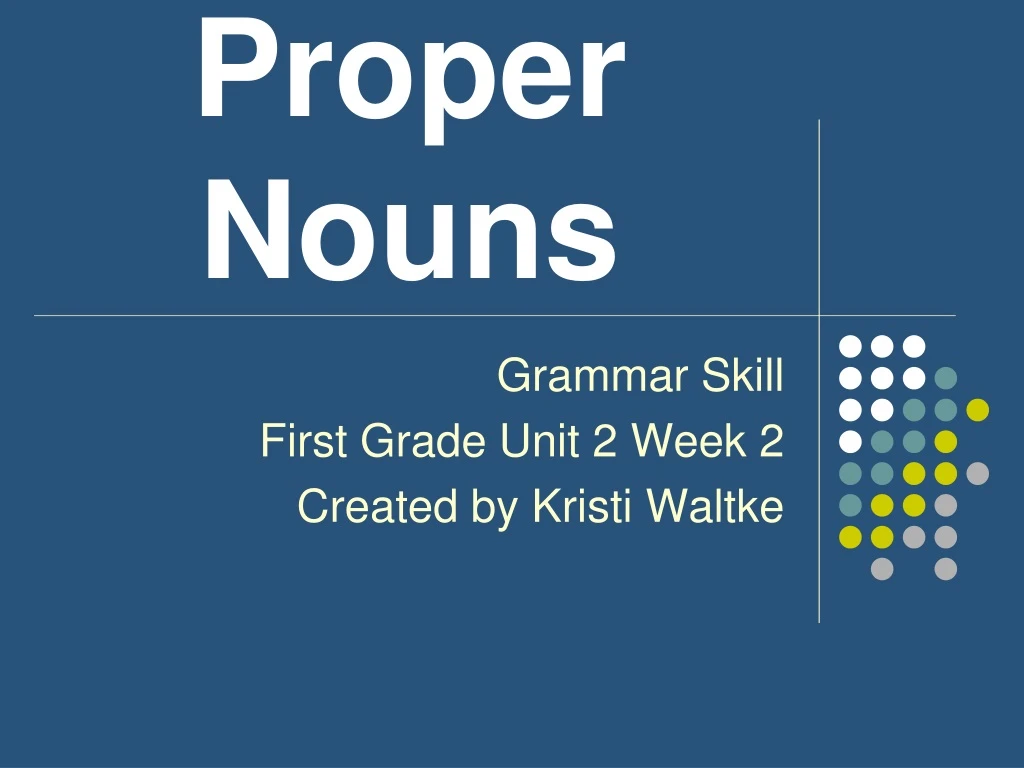 proper nouns