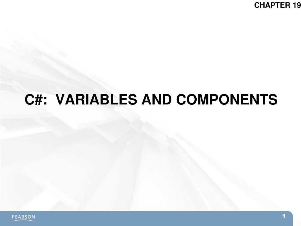 c variables and components