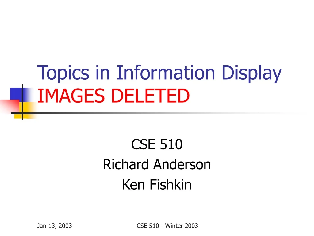 topics in information display images deleted