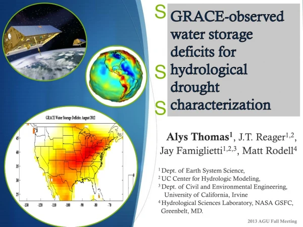 GRACE-observed water storage deficits for hydrological drought  characterization