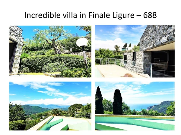 Incredible villa in Finale Ligure – 688