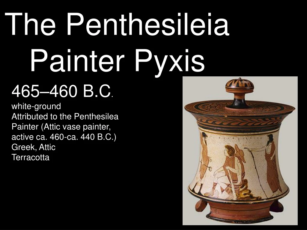 the penthesileia painter pyxis