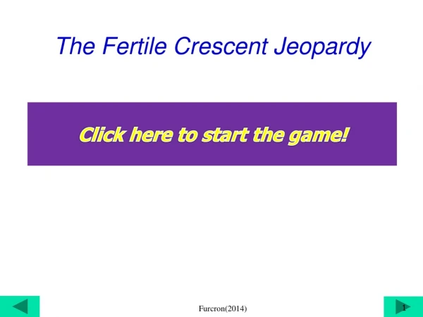 The Fertile Crescent Jeopardy