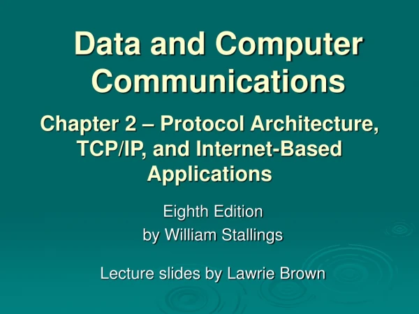 Data and Computer Communications