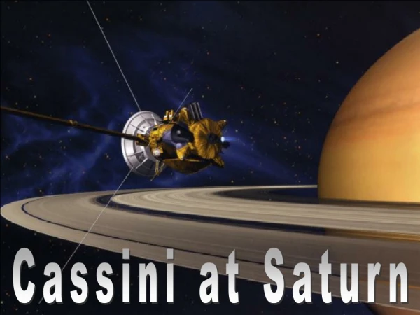 Cassini at Saturn