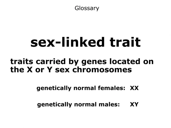 sex-linked trait