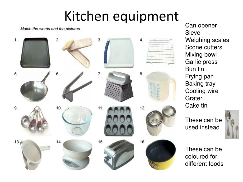 kitchen equipment