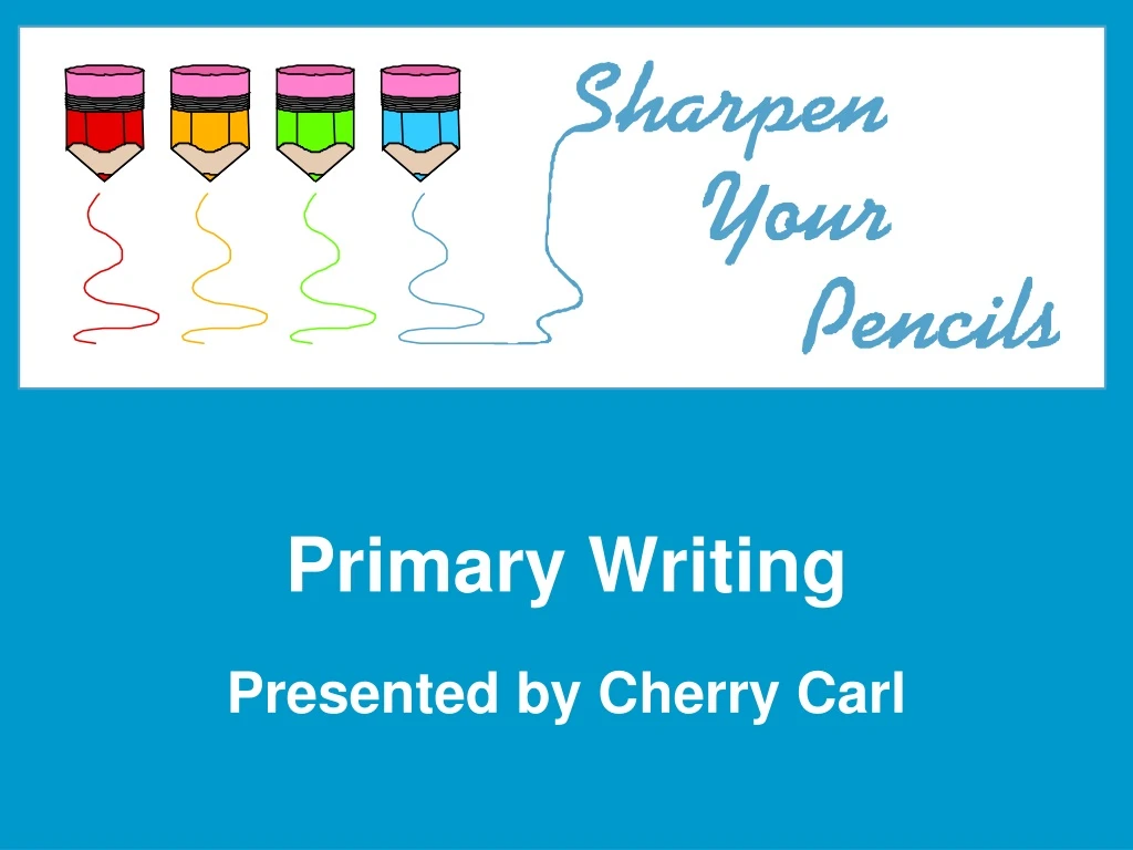 primary writing