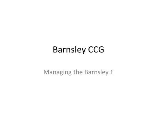 Barnsley CCG